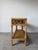 Vintage Coastal Rattan Two-Tier Console Table With Glass Top For Sale - Image 10 of 17