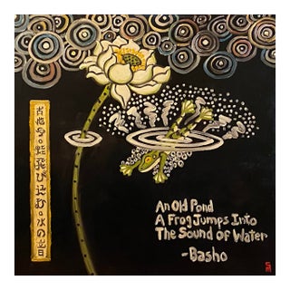 Basho Haiku Original Oil Painting Stephen McDonough For Sale