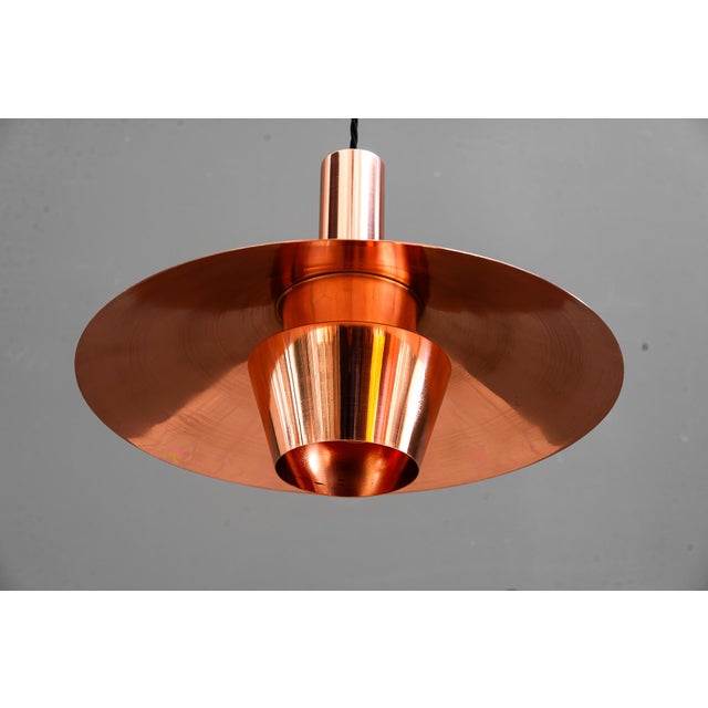 Copper Chandelier, Denmark, 1950s For Sale - Image 17 of 18