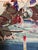 Japanese Late 19th Century Utagawa Toyonobu Triptych Battle at Uji River Genpei War Antique Meiji Woodblock For Sale - Image 3 of 10