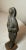 Antique Folk Art Native American Indian Lady Bronze Wood Statue Sculpture Figure For Sale - Image 4 of 12