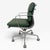 Herman Miller Herman Miller Eames Aluminum Group Soft Pad Management Chair - Green Leather For Sale - Image 4 of 10