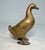 Antique 1900's Ac Williams Hand Painted Cast Iron Gold Duck Goose Still Bank For Sale - Image 10 of 10
