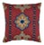 Schumacher Temara Embroidered 22" Pillow in Pomegranate For Sale