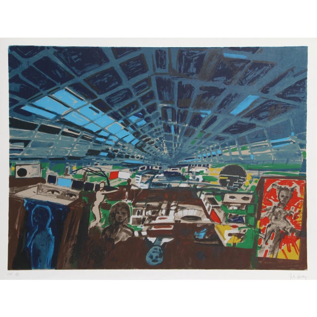 Modern John Hultberg, Greenhouse, Lithograph For Sale - Image 3 of 3