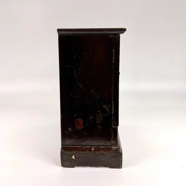 20th Century Miniature Lacquered Jewelry Box For Sale - Image 4 of 9