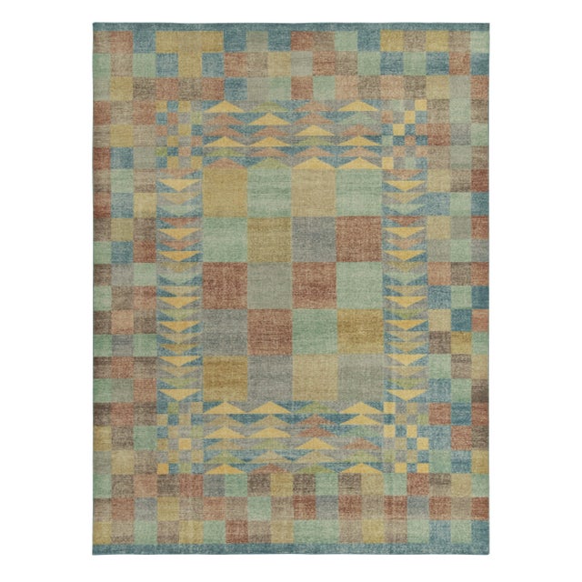 Textile Rug & Kilim’s Mosaic Checkered Rug, 6x9 For Sale - Image 7 of 7