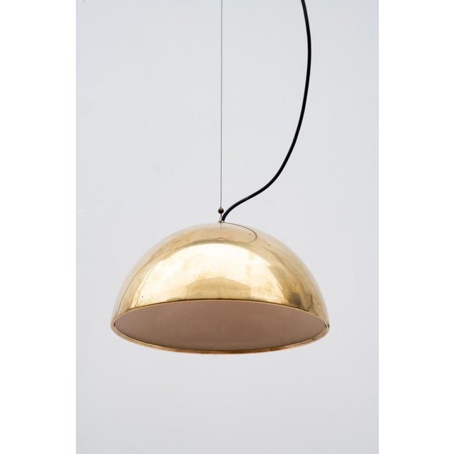 Vintage Italian Brass Pendant Light, 1960s For Sale - Image 3 of 8