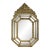 French Napoleon III Gilt Brass Repoussé Cushion Mirror, 19th Century For Sale