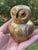 Gold Rare Antique Art Deco Japanese Noritake Porcelain Figural Owl Inkwell Gilt For Sale - Image 8 of 12