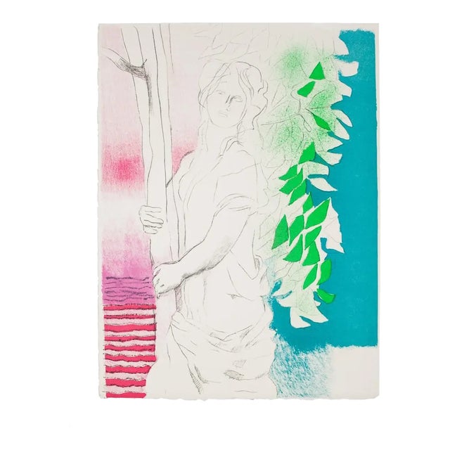 Paul Guiramand, Woman, Lithography, 1970s For Sale