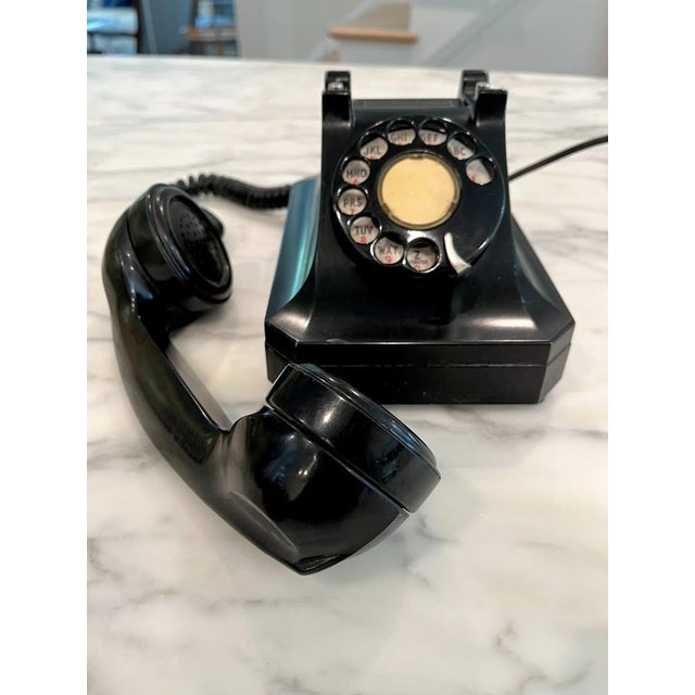 STROMBERG CARLSON　USA　卓上電話機　アンティーク 1940's Vintage Stromberg Carlson Black Desk Telephone~ Model