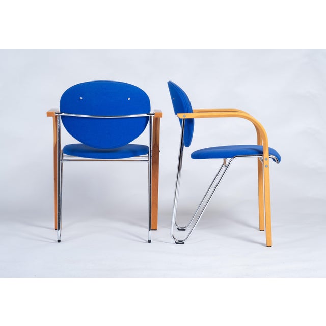 Danish Stacking Chairs from Four Design, 1980s, Set of 6 For Sale - Image 5 of 11