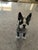 Herend Porcelain "Boston Terrier" Black Fishnet Figurine 20th century, Hungarian Herend Porcelain Boston terrier dog...