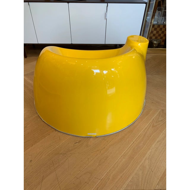 1960s Wendell Castle Yellow “Castle” Chair For Sale - Image 5 of 8