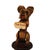Wood Antique Italian Anri Hand-Carved Wood Terrier - Mechanical Movement Bottle Stopper For Sale - Image 7 of 9