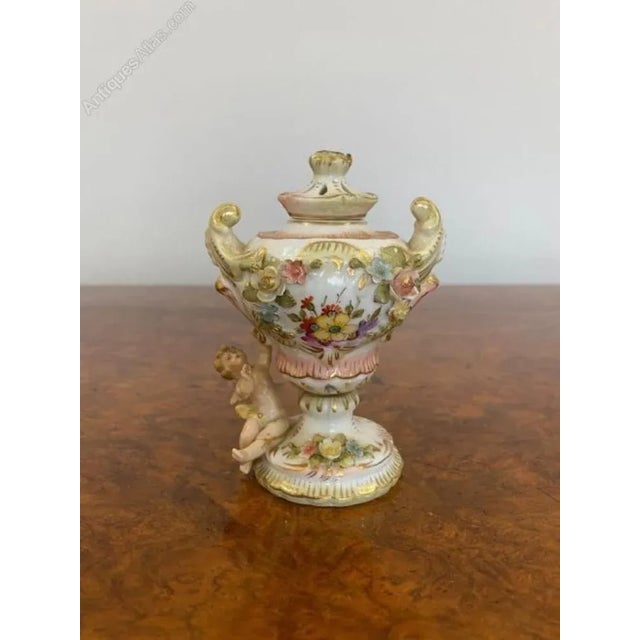 1900 - 1909 Small Antique Porcelain Vase, 1900 For Sale - Image 5 of 5