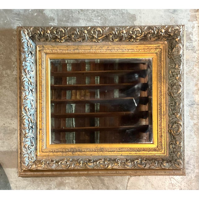 Vintage Gilt Wood Mirror For Sale In West Palm - Image 6 of 12