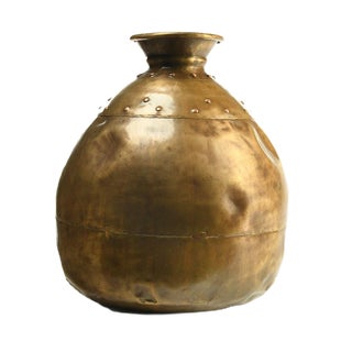Brass Vase, 1870s For Sale