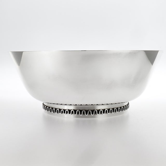 Vintage Sigvard Bernadotte Georg Jensen Modernist Sterling Silver Bowl No. 904 For Sale In Philadelphia - Image 6 of 15