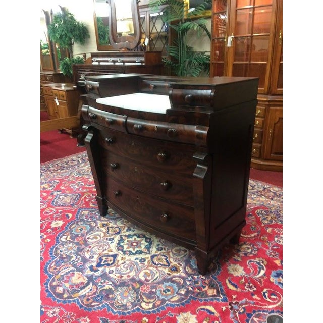 Antique Dresser, Mahogany Marble Dresser, Empire Period Furniture For Sale - Image 10 of 11