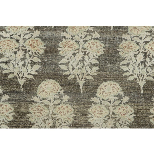 Made with hand-knotted natural silk, this 3x10 runner rug is a sophisticated addition to Rug & Kilim’s Block Print...