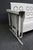 1950s 1950s Pie Crust Style Fully Restored White Metal Glider For Sale - Image 5 of 14