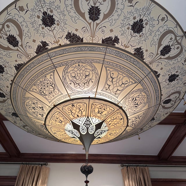 Fortuny Silk Scheherazade 3 Tier Silk Lamp For Sale - Image 11 of 11