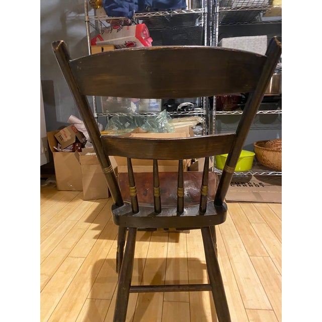 Antique 19th Century Pa Dutch Style Strong Wooden Chairs (10) For Sale - Image 17 of 17