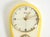 White Mid-Century Modern Wall Clock by Mauthe with Glazed Ceramic Case, 1950s For Sale - Image 8 of 18
