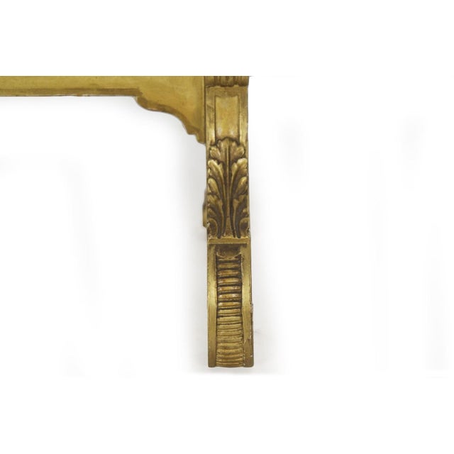 Wood French Louis XVI Style Carved Giltwood Fire Screen C. 1900 For Sale - Image 7 of 17