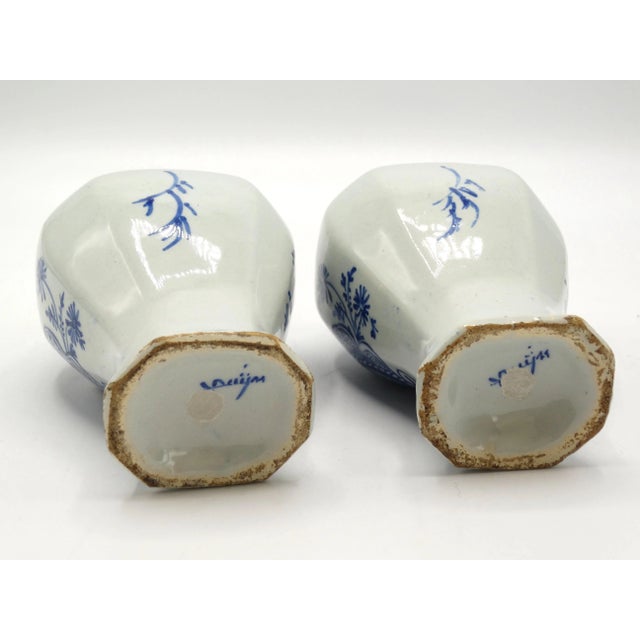 18th-Century Dutch Delft Vases, Maker's Mark For Sale - Image 4 of 8
