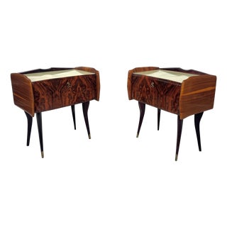 Mid-Century Italian Nightstands, 1950s, Set of 2 For Sale