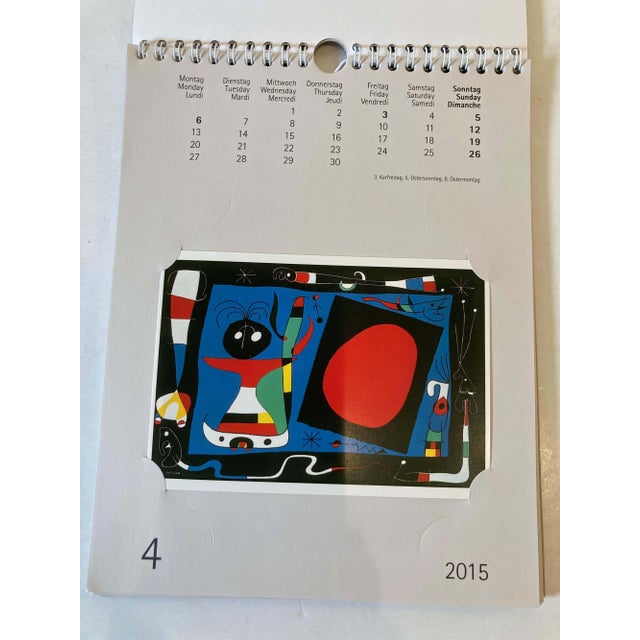 Joan Miró Inspired 2015 Calendar: Modern Paper Art Collectible For Sale - Image 16 of 17