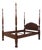 Harden Queen Size Rice Carved Poster Bed For Sale