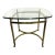 La Barge Brass Glass Top End Table For Sale
