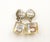 Contemporary Chanel Vintage Silver CC Iridescent Dice 5 Dangle Clip on Earrings, A Pair For Sale - Image 3 of 5