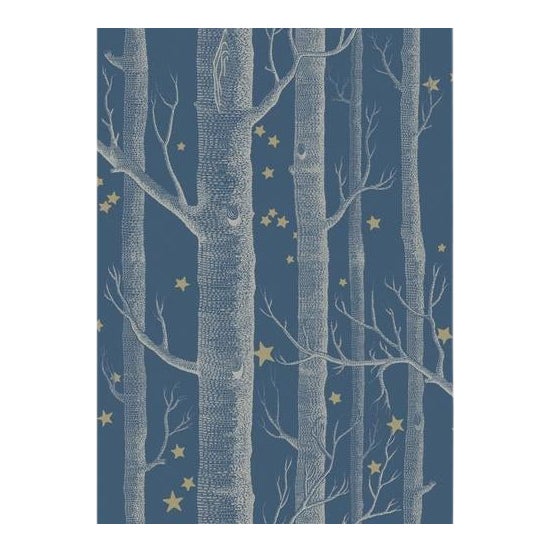 Cole & Son Woods & Stars Wallpaper Roll Midnight Chairish