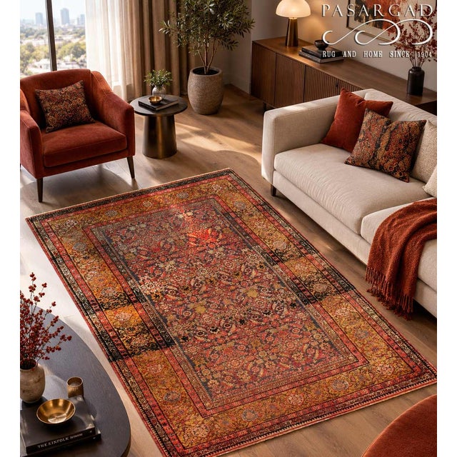 Pasargad DC Vintage Turkish Silk Hand-Knotted Rug For Sale - Image 4 of 4