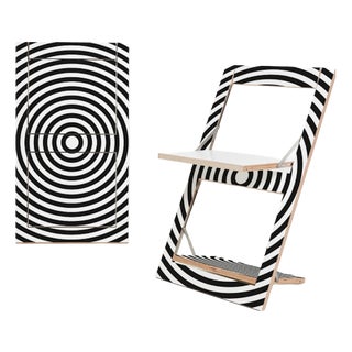 Fläpps Folding Chair – Op-Art Circle from Ambivalenz For Sale