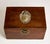 One of our favorite finds! Photos don't do it justice. From the UK, a huge c. 1910 oak box with an affixed large silver...