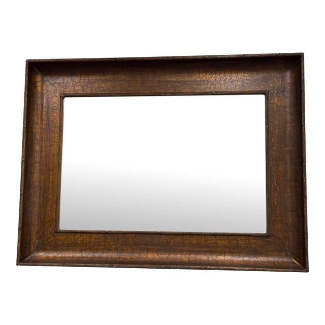 Abernathy Furniture Distressed Gold Finish Mirror For Sale