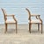 Brown 1990s Century Furniture Louis XVI Oak Open Arm Chairs Fauteuils for Reupholstery, a Pair For Sale - Image 8 of 12