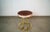 1980’s Art Deco Hollywood Regency Brass & Velvet Vanity Stool For Sale - Image 9 of 12