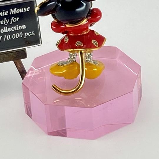 Disney Arribas Brothers Swarovski Jeweled Minnie Mouse Figurine Cristal Collection (Limited Edition #790/10,000 With Original Boxes and Certificate) For Sale - Image 9 of 18