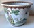 This lovely vintage hand-painted porcelain Chinese Famille Verte cachepot features classic figures in traditional robes...