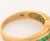 White Vintage 14k Yellow Gold and Cultured Pearl Emerald Ring For Sale - Image 8 of 8