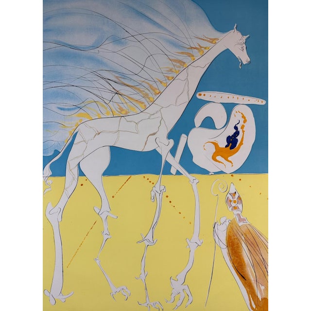 ARTIST: Salvador Dali TITLE: Conquest of Cosmos Saturnian Giraffe MEDIUM: Etching SIGNED: Hand Signed by Salvador Dali...