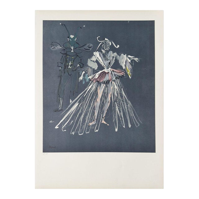 1970 Christian Berard Danseuse De Ballet Lithograph For Sale