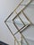Vintage Milo Baughman Style Diamond Brass and Glass Etagere, Attributed For Sale In Milwaukee - Image 6 of 18